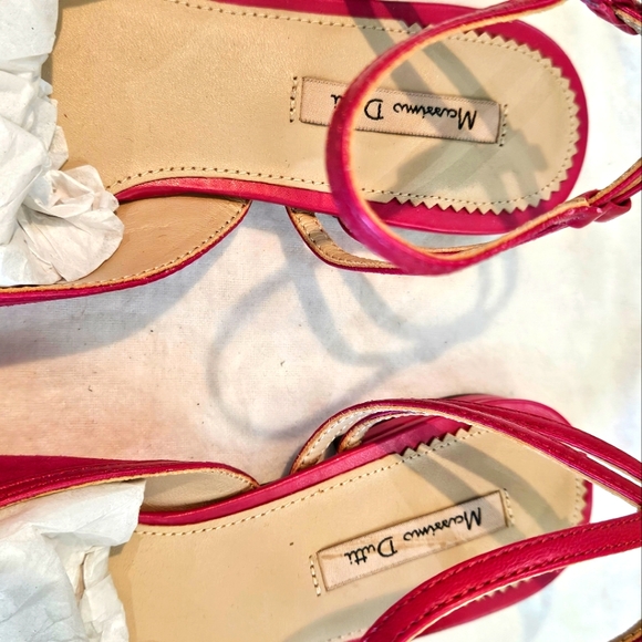 New Massimo Dutti Hot Pink Suede Flats size 35 EU - Picture 5 of 7